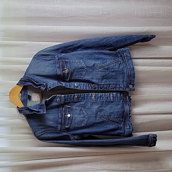 J. Crew Factory Short Denim Jacket Size M - Picture 1 of 8